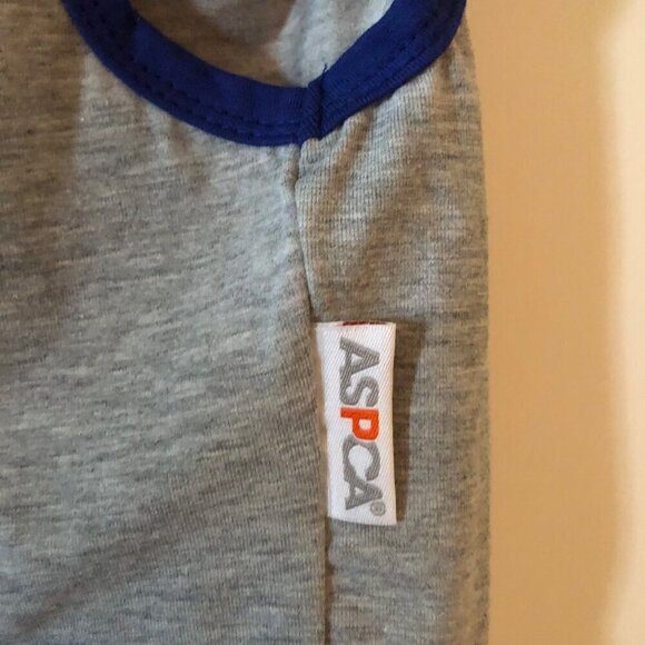 Dog Pet Apparel ASPCA Sleeveless Tank Blue & Grey "Good Dog Gone Rad" Size Small - Picture 6 of 6
